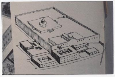 A Sketch of the Umayyad Palaces in Jerusalem after Reconstruction
