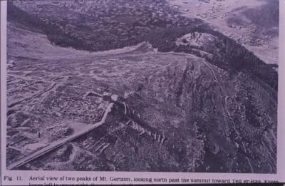 A Colour Aerial Photograph of Mount Gerizim South of Nablus