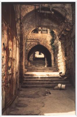 The Entrance of Al-Qaisarieh Neighborhood in the City of Nablus, 1999