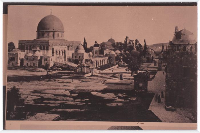 The Dome of the Rock and al-Haram ash-Sharif of al-Quds
