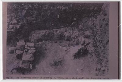 A Photograph of Archaeological Excavations at a Site in Nablus 