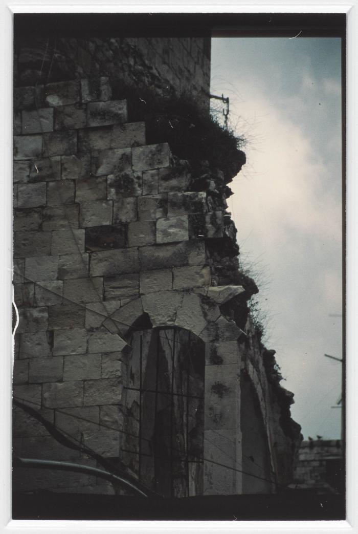 A Segment of an Old Wall in the Old Town in Nablus 