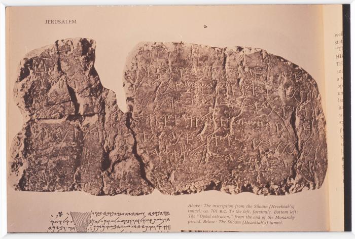 Written Inscriptions on one of the Stones. 