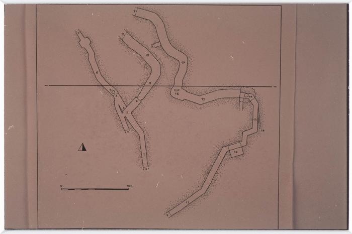 A Scheme Showcasing the Israeli Excavations  to One of the Tunnels in Jerusalem 