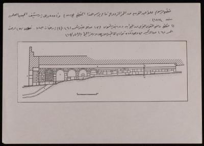 مخطط للواجهة الغربية من الممر المزدوج، 1884