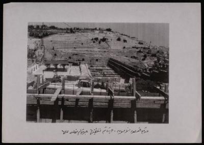 A Photograph of the Umayyad Palaces Site to the South of al-Aqsa Mosque 