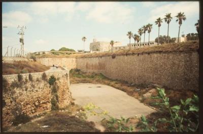 A Photograph of Acre Castle and Wall 