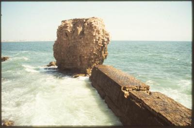 A Photograph of a Side of Acre Coast 