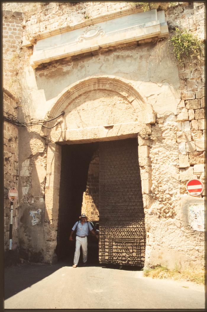 A Photograph of the Sham Door in the Occupied City of Acre 