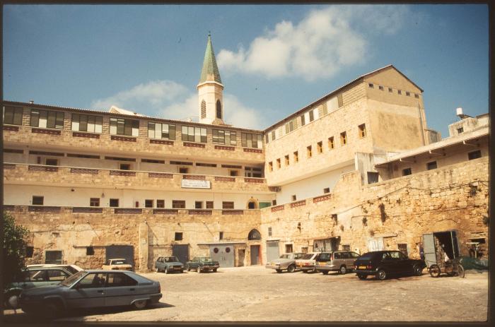 A Photograph of the Franciscan Church and Convent of the Terra Sancta School in the Occupied City of Acre in the 1990s