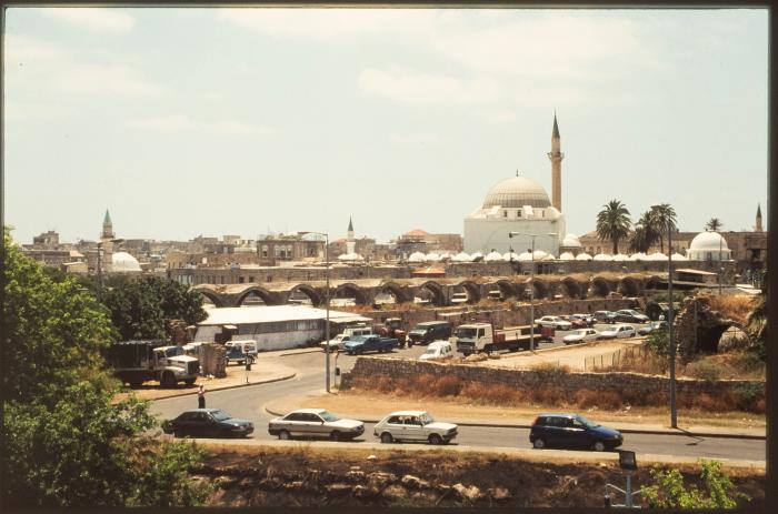 A Photograph of al-Jazzar Mosque and Acre Wall 