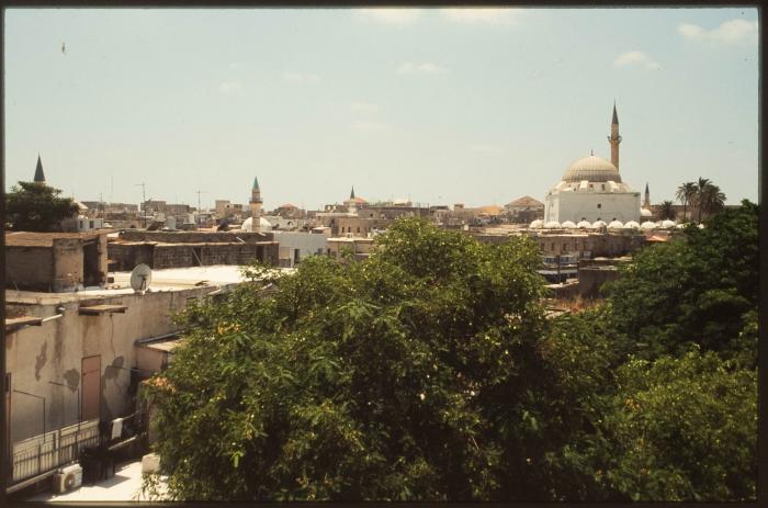 A Photograph of al-Jazzar Mosque and the Occupied City of Acre in the 1990s