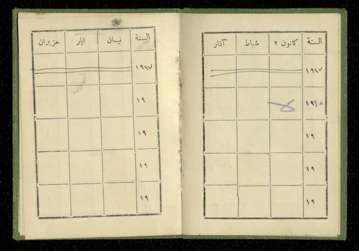 Identity Card of Ahmad Hiwwari by Railway Arab Trade Union- Palestine, 1 October 1947
