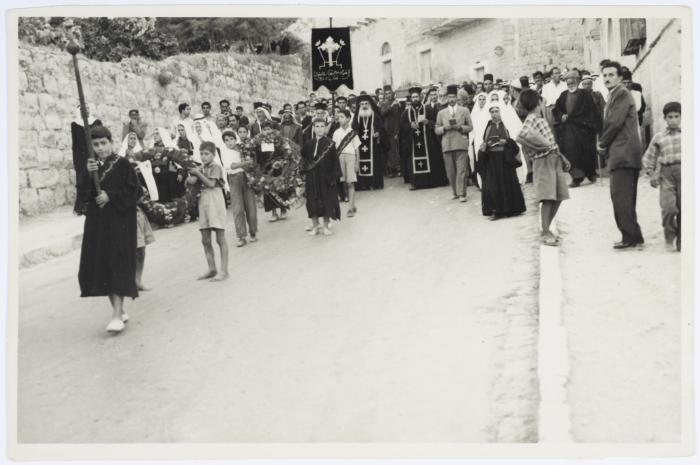 The Funeral of Hanna Khamis , Beit Jala-Bethlehem, 1952
