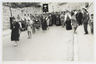 The Funeral of Hanna Khamis , Beit Jala-Bethlehem, 1952
