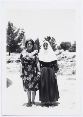 Miladeh Khamis with a Nun, 1967