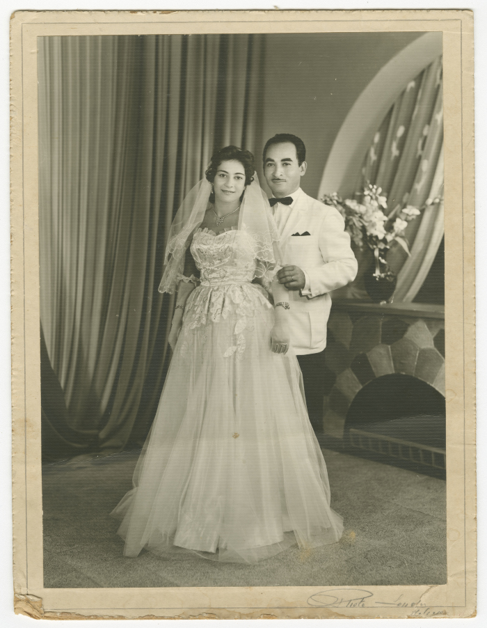 A married couple in a studio