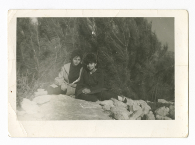 Shafaq and Shadia Irsheed in Kufeir village