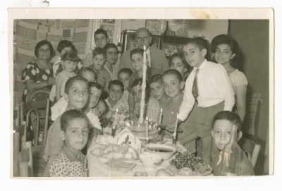 Children in a birthday party