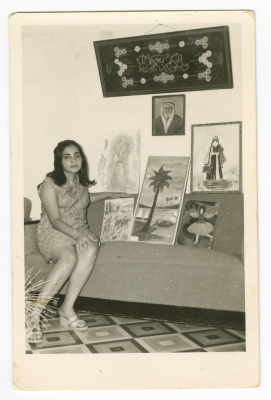Haifa Irsheed in her house in Nablus