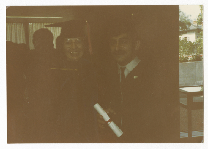 Sa'adeh Irsheed graduation from the University of Geneva with a bachelor degree