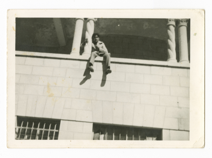 Sa'adeh Mustafa Irsheed in Khaled Irsheed's house; his uncle