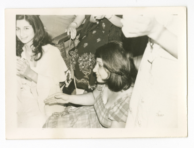 Haifa Irsheed with her friend A