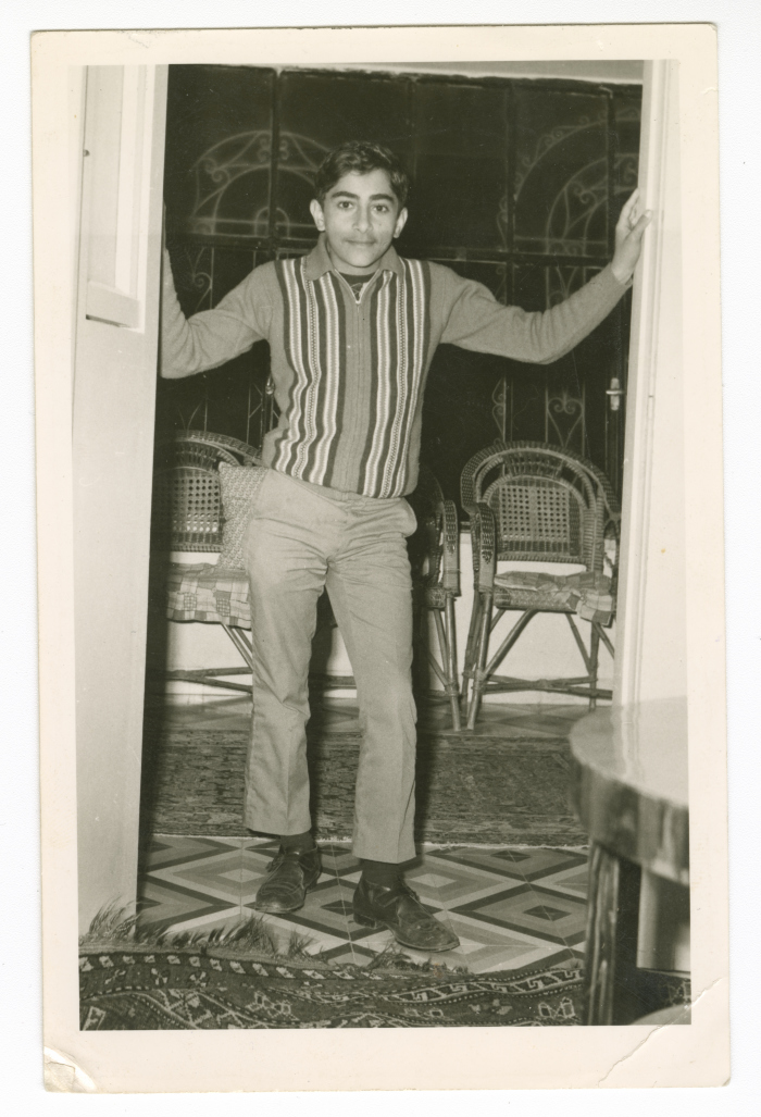 Sa'adeh Mustafa Irsheed in his house in Nablus