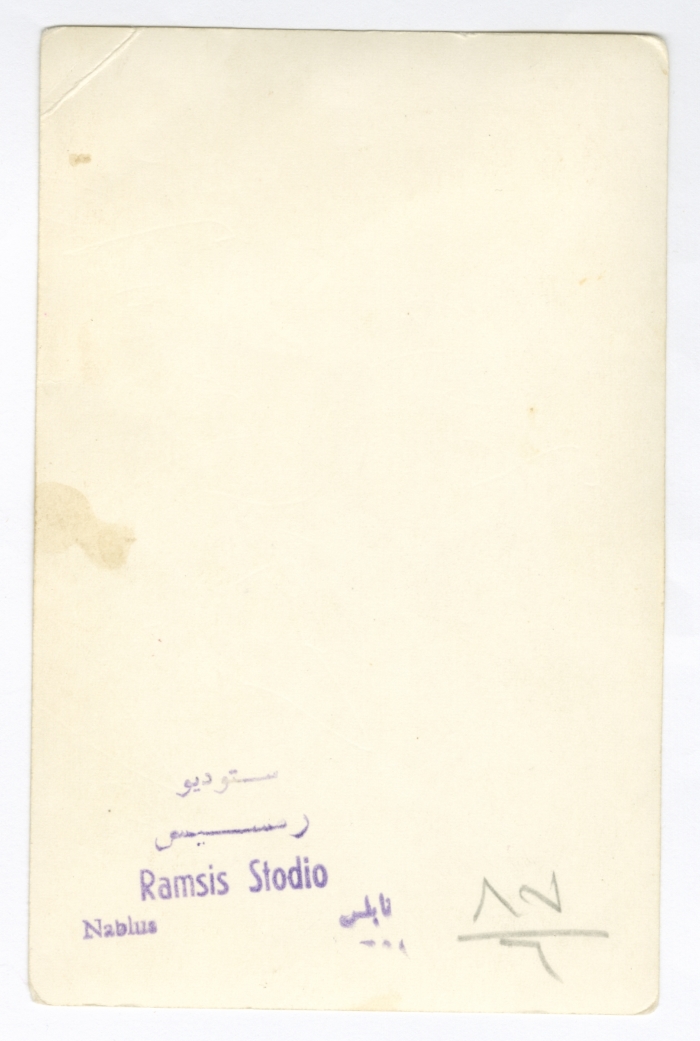 Najeh Kayed in front of al-Anabtawi building in Nablus