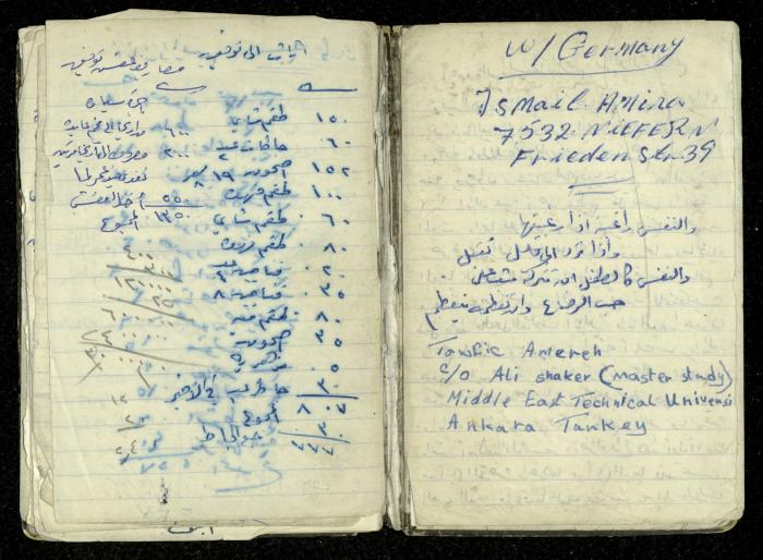 Expenses and Accounts Notebook of Abdel Karim Amira, 1967-70