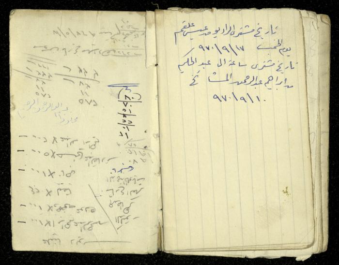 Debts and Expenses Notebook, the Early 1970s 