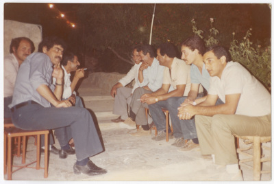 Students from Birzeit University on a visit to a released prisoner