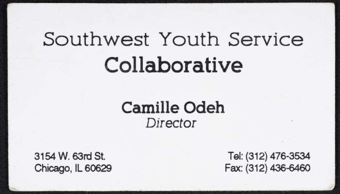 A Business Card for Camille Odeh
