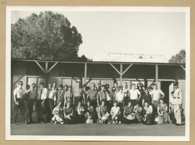 A Photograph of Tourists near the Mandelbaum Gate, 1955-67
