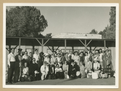 A Photograph of Tourists near the Mandelbaum Gate, 1955-67
