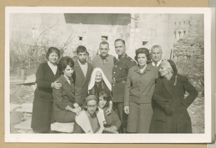 Relatives and/or friends meeting at the Mandelbaum Gate