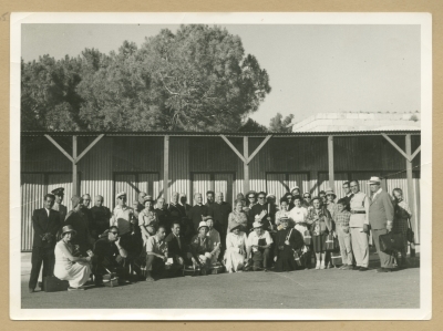 A Photograph of Tourists near the Mandelbaum Gate, 1955-67
