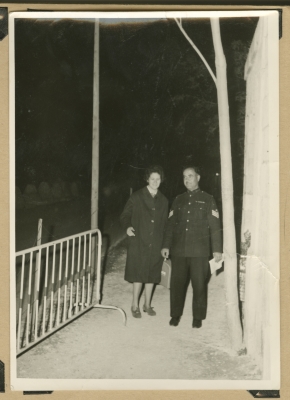People near the Mandelbaum Gate