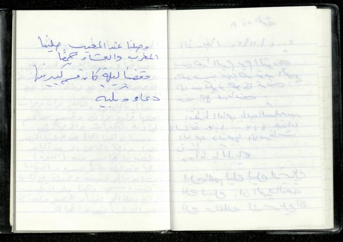 Omar Amira's Diaries Completion, 20 February 2002