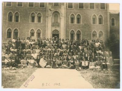 The Students of the American Girls College, Beirut, 1942