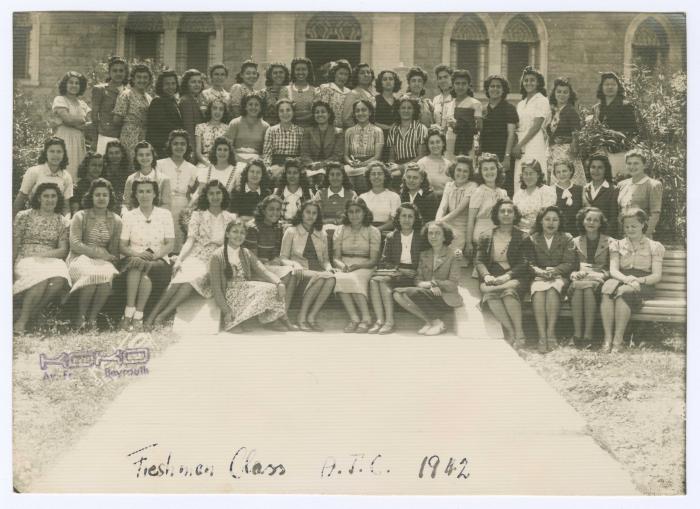 The Students of the American Girls College, Beirut, 1942