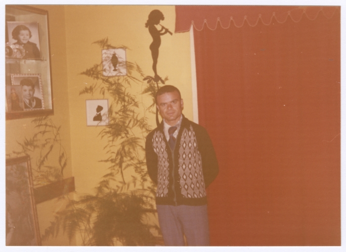 A man from the Dagher Family at Studio Havana in Ramallah