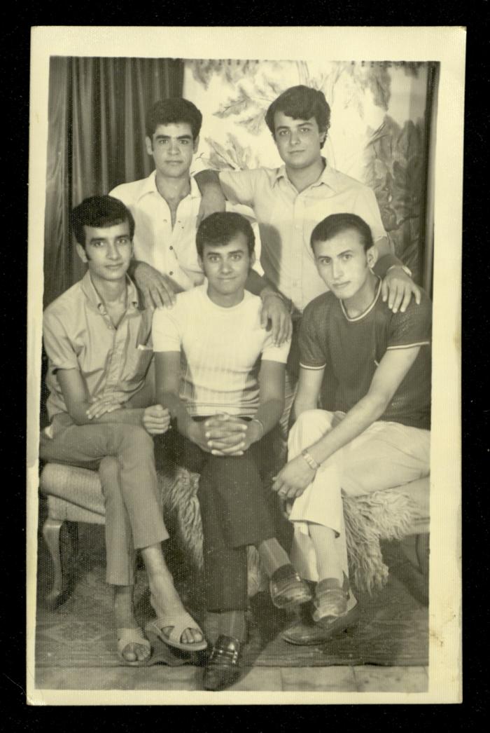 Mahmoud as-Safa with Friends, the 1970s 