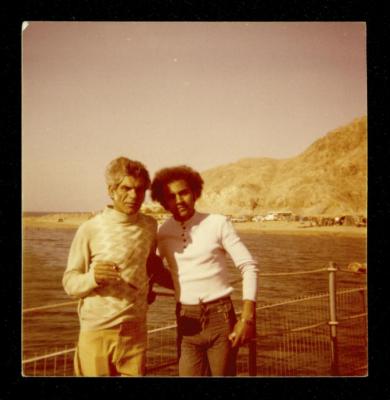 Mahmoud as-Safa with Nimer Badawiyeh, 1971