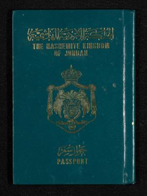 A Jordanian Passport of Ibrahim Awawdeh, 3 October 1976