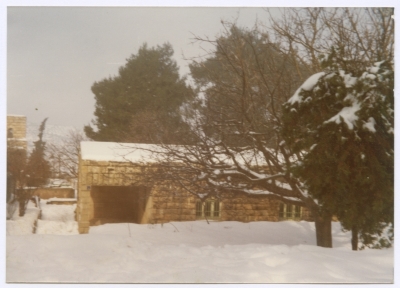 Ramallah during a blizzard in 1980