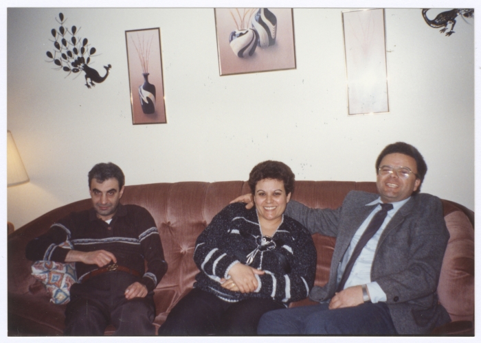 Relatives in the USA; two men and a woman