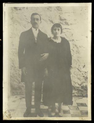 فؤاد عبد الهادي وزوجته زهر كردية، 1922