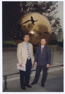 Palestinian journalists at the UN Headquarters in NYC