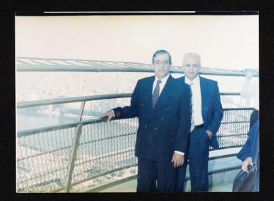 Hisham Halwani and His Friend, the 1990s 